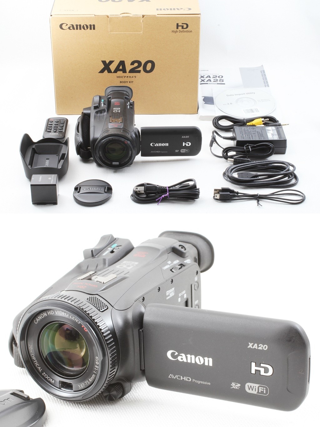 業務用ビデオカメラ canon XF205 レンズユニット新品交換済 【通販