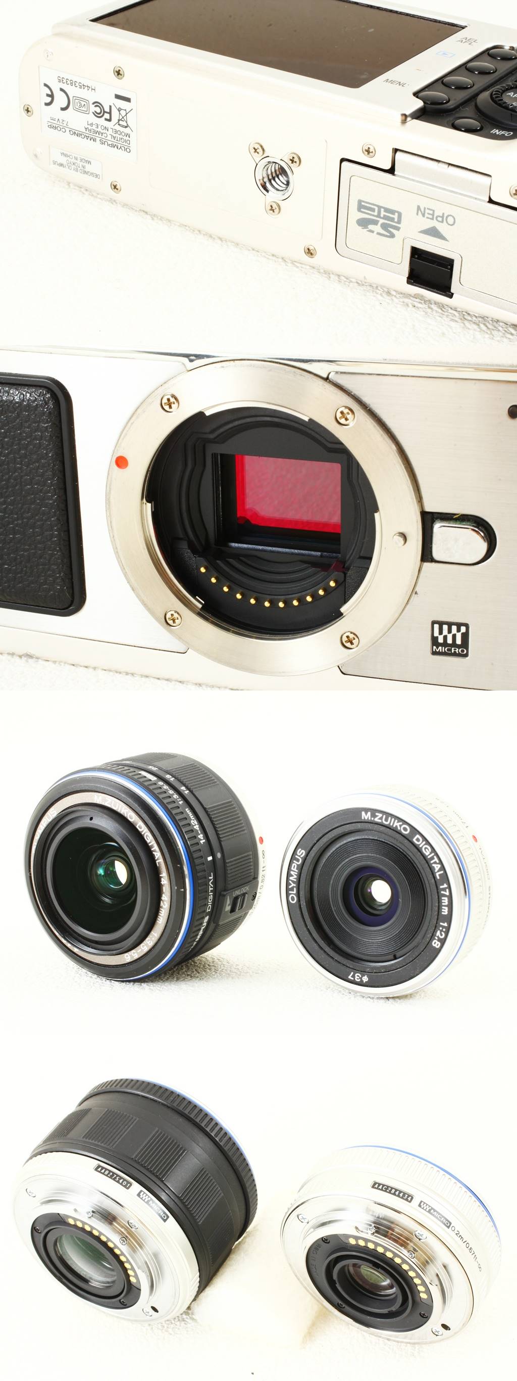 美品◇OLYMPUS オリンパス PEN E-P1 ダブルレンズキット◇ミラーレス機