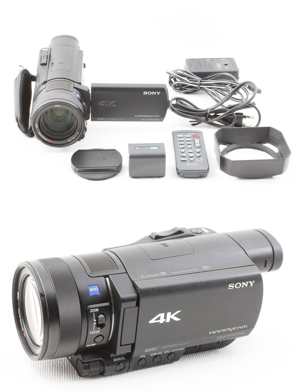 在庫国産極上品◆Sony ソニー FDR-AX100 デジタル4Kビデオカメラ◆ブラック/A290 ソニー