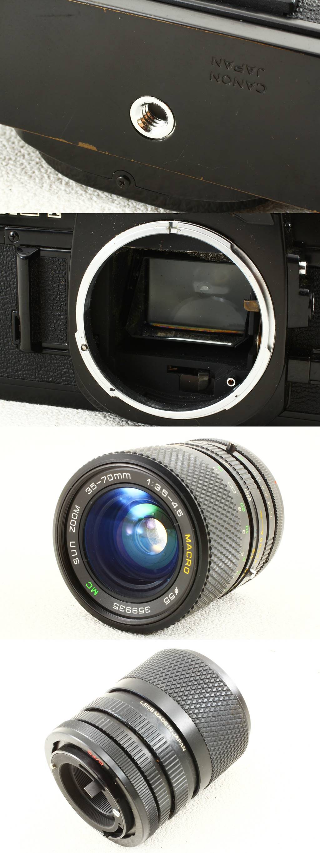 ジャンク品◇Canon キヤノン AE-1 レンズ付き◇フィルム一眼レフカメラ