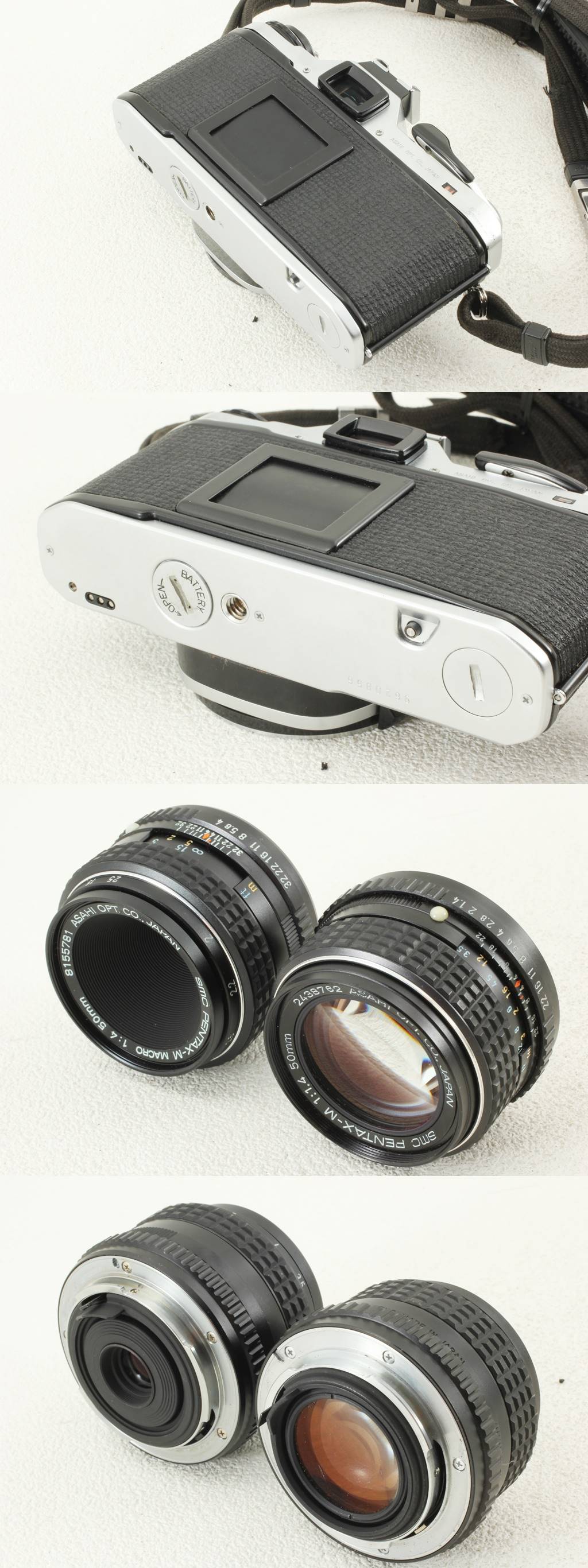 ジャンク品◇Pentax ペンタックス ME smc Pentax-M 50/1.4 MACRO 50/4