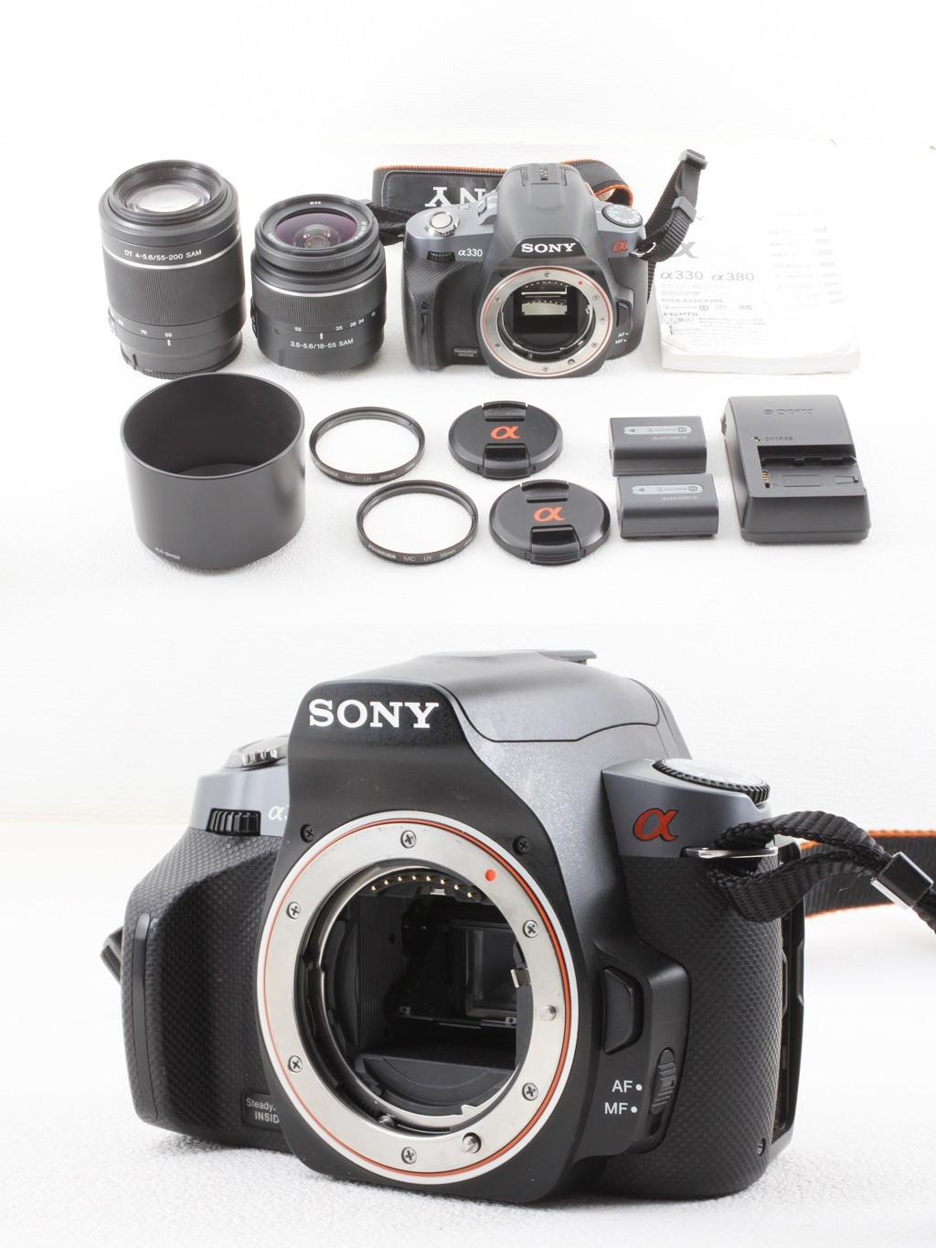 外観美品◇SONY ソニー α330 ダブルレンズキット DSLR-A330Y◇デジタル
