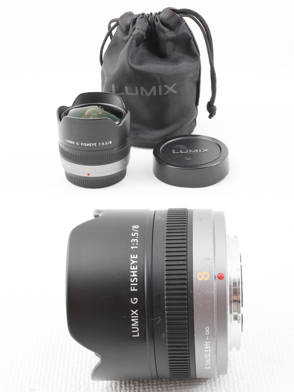 美品◇Panasonic パナソニック LUMIX G FISHEYE 8mm F3.5 H-F008