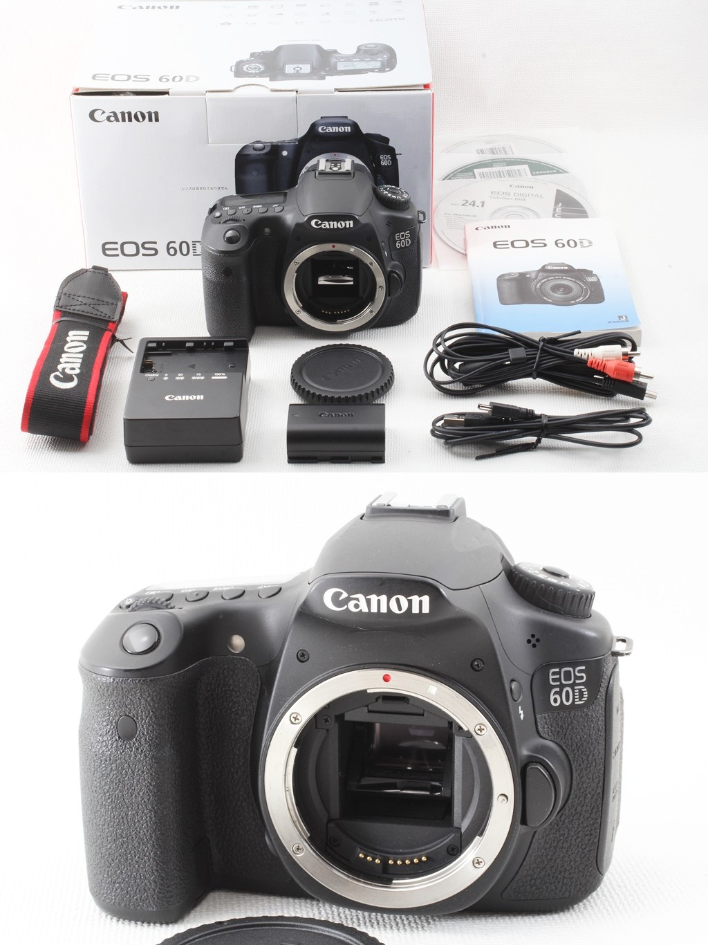 デジタル一眼レフカメラ CANON EOS 60Dボディ[バッテリー&充電器付 